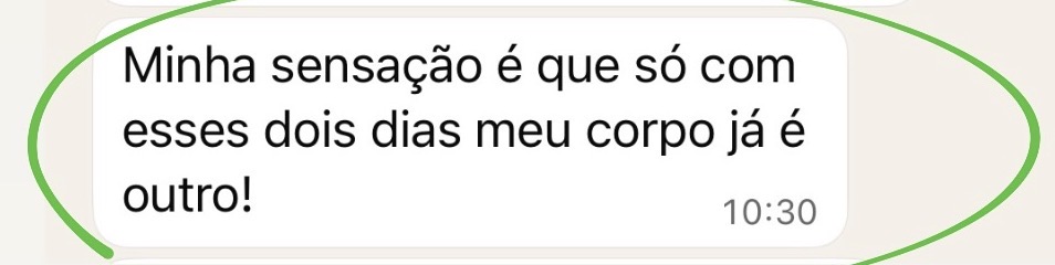 Depoimento de paciente do protocolo ZIPER